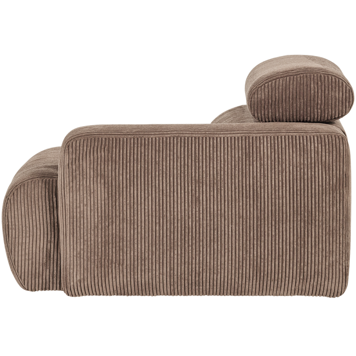 WOOOD Novi 1-Zits Element Bank Arm Links - Ribstof - Taupe