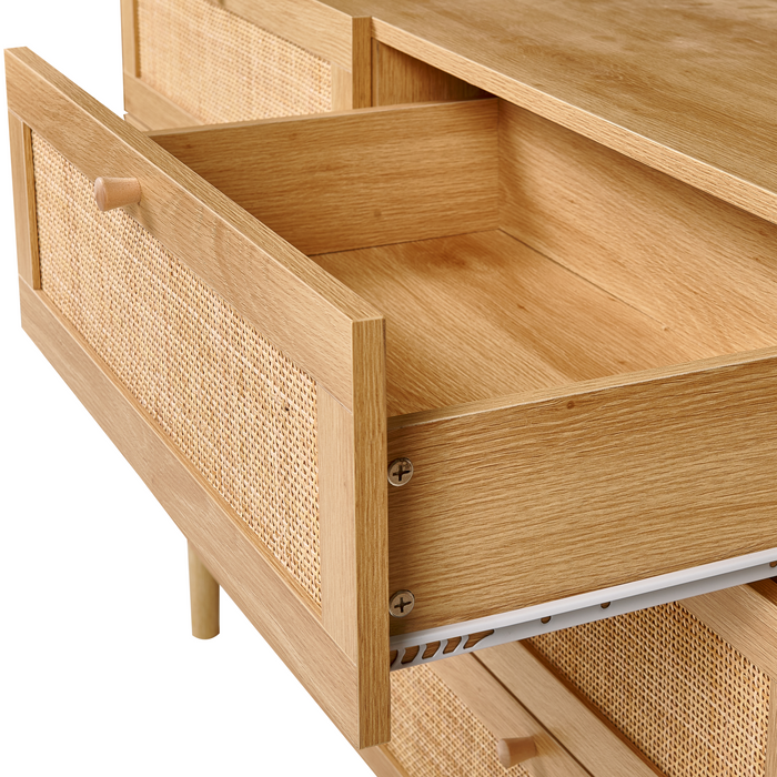 Beliani - NIVO - Ladekast - Lichtbruin - Hout|Rotan