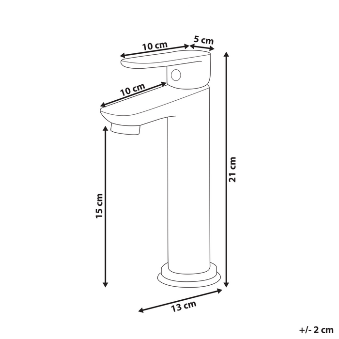 Beliani - CHIMBOTE - Wastafelkraan - Goud - Messing