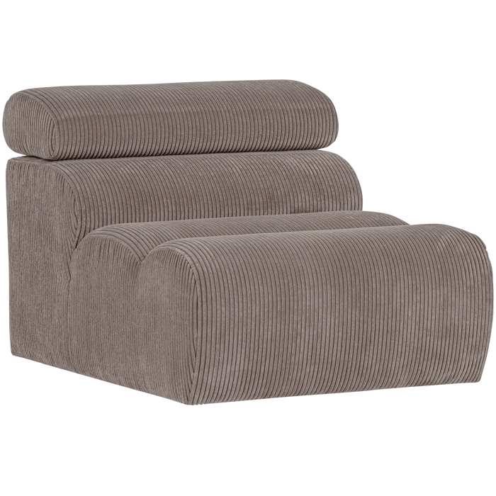 WOOOD Novi 1-Zits Element Bank - Ribstof - Zand - 86x82x113