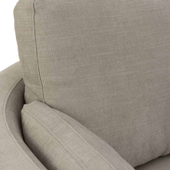 J-Line loungestoel Swiv - hout|textiel - grijs