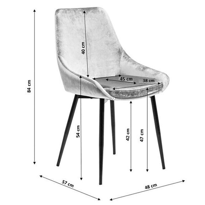 Stoel East Side Melange creme Kare Design