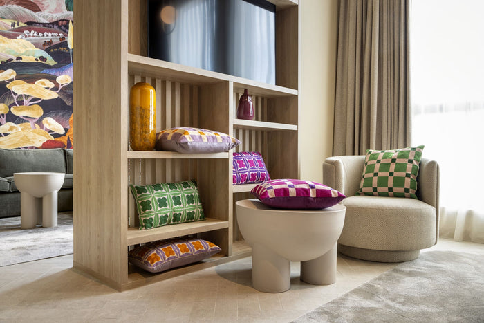 Dutch Decor kussenhoes BLOCKS - 45x45 cm Deep Lavender