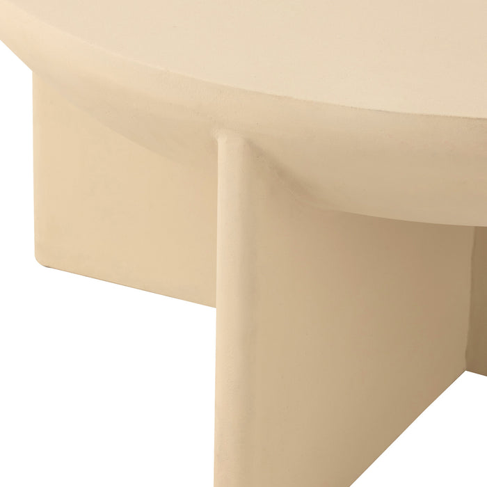 J-Line salontafel Halfy - mangohout - wit