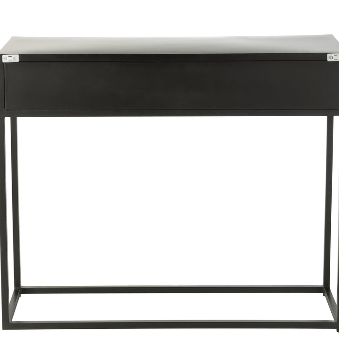 J-Line console Shanil - hout|ijzer - zwart