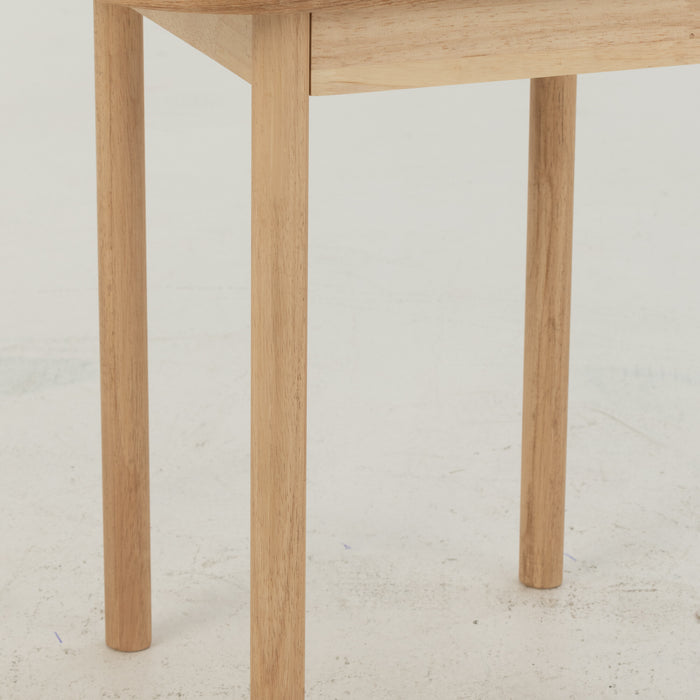 J-Line nachtkastje Rond - dennenhout - naturel