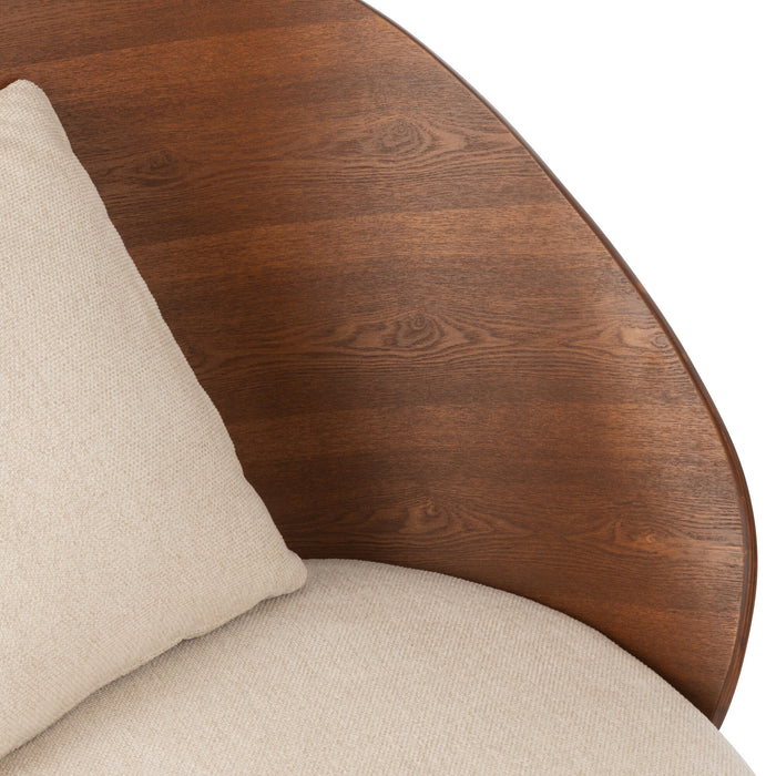 J-Line loungestoel - multiplex|metaal - bruin|beige