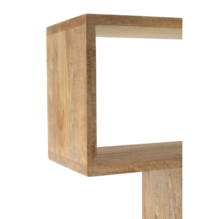 J-Line boekenkast Verticaal Latten - hout - naturel