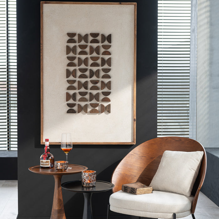 J-Line loungestoel - multiplex|metaal - bruin|beige