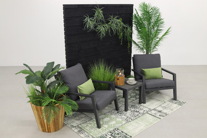 VDG Atlanta loungestoelen set + bijzettafel - 3-delig