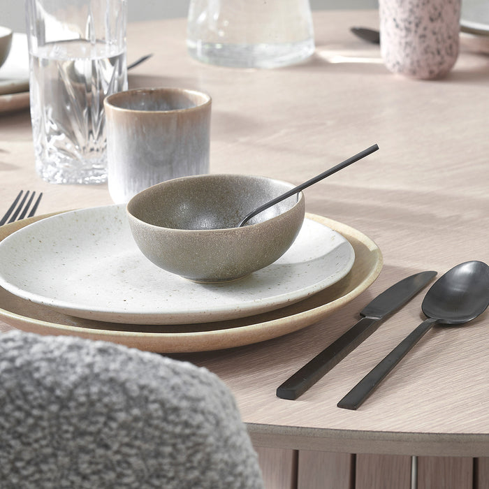 by fonQ Mixed Ceramics Dinerborden 4st. - Ø 26,5 cm - Zand