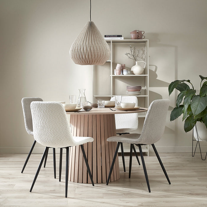 by fonQ Mixed Ceramics Dinerborden 4st. - Ø 26,5 cm - Zand