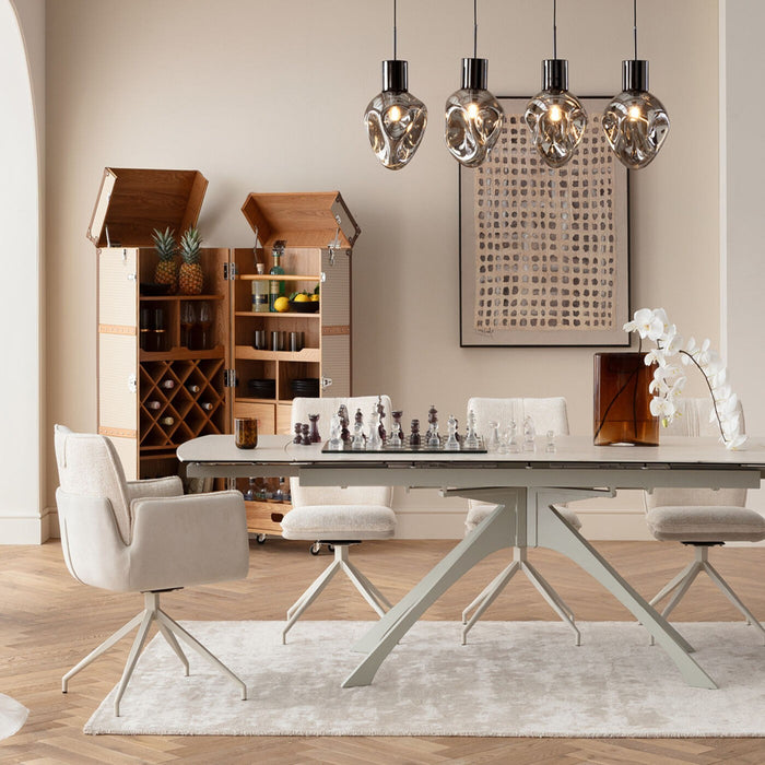 Kare Design Hilla draaistoel - creme