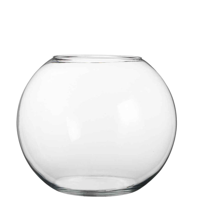 Mica Decorations Babet Bol Vaas - H28 x Ø34 cm - Transparant
