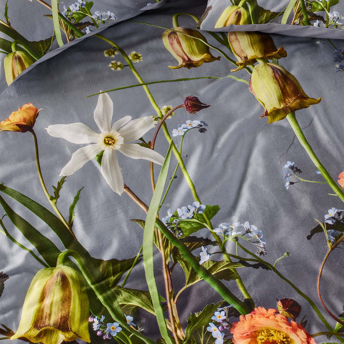 Essenza Ficaria Dekbedovertrek 200 x 200|220 cm - Grijs