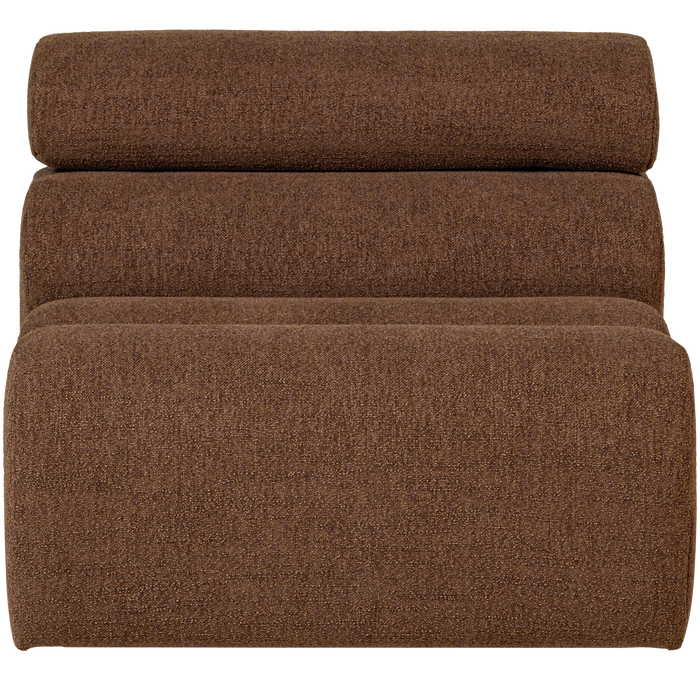 WOOOD Novi 1-Zits Element Bank - Polyester - Mokkabruin - 86x82x113
