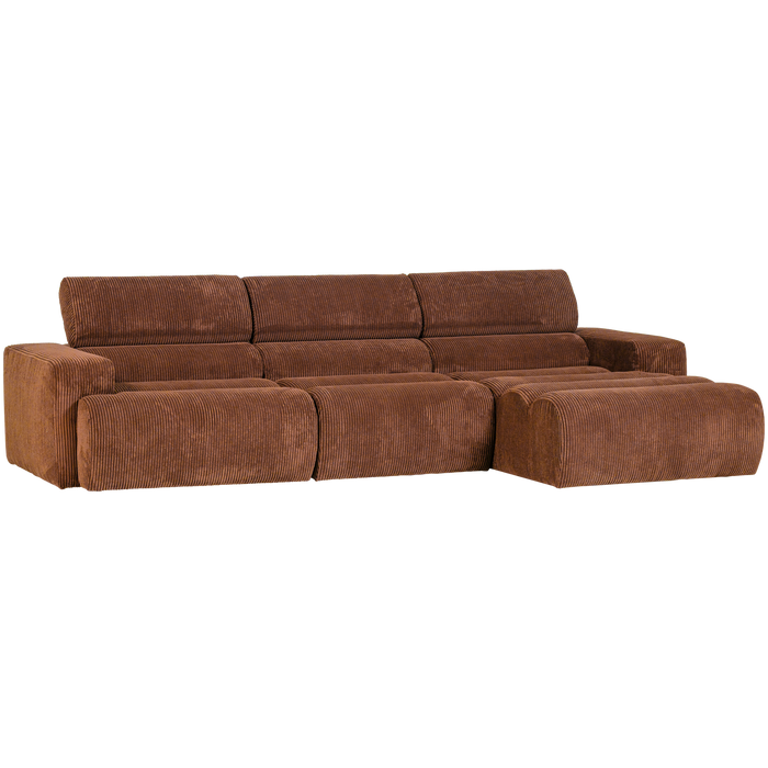 WOOOD Novi Chaise Longue Bank Rechts - Ribstof - Terra