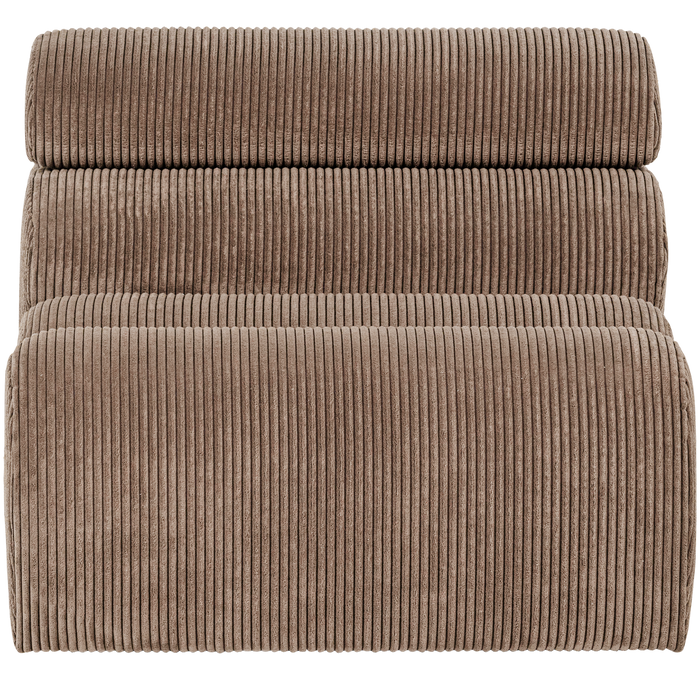 WOOOD Novi 1-Zits Element Bank - Ribstof - Taupe - 86x82x113