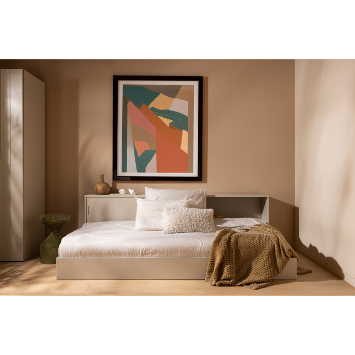 WOOOD Carter Bed - Grenenhout - Dust|Beige - 90x200