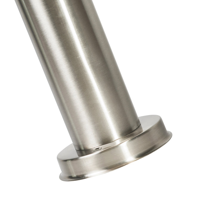 QAZQA Smart buitenlamp paal staal RVS 50 cm incl. Wifi A60 - Sfera