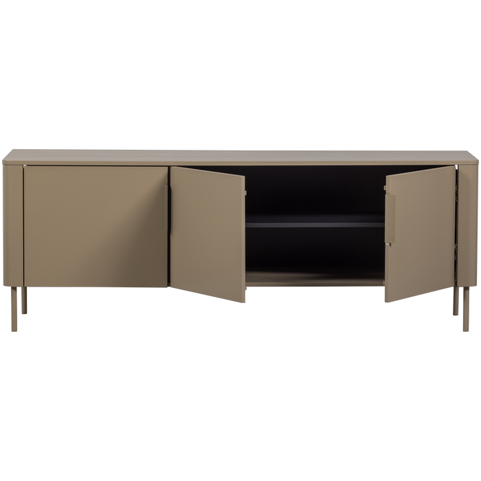 WOOOD Gunnar Tv Meubel - Grenenhout - Mud|Bruin - 56x154x44