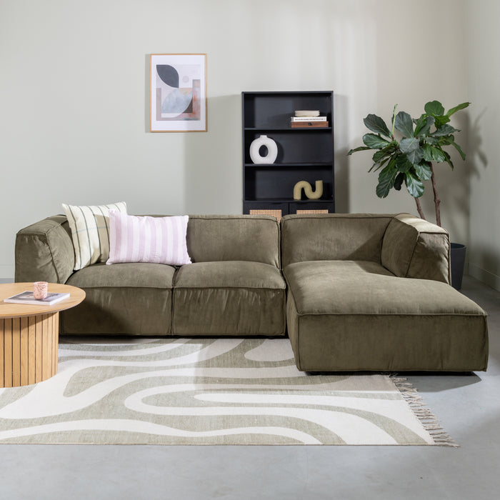 by fonQ Linen Stripe Sierkussen 40 x 60 cm - Lavendel