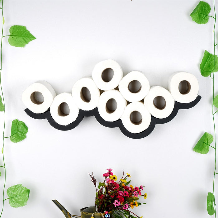 Asir Toiletpapierhouder | Zwart | 62 x 9 x 16 cm