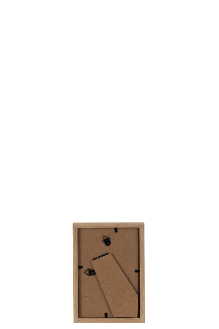 J-Line fotolijst Basic - hout - naturel - extra small - 4 stuks