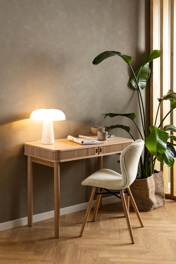 Giga Living - Eetkamerstoel Stof Beige - Zaria - Set van 2