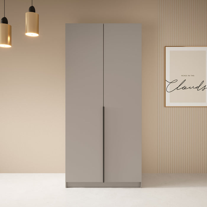 Meubella - Kledingkast Bruno - Beige - 100 cm