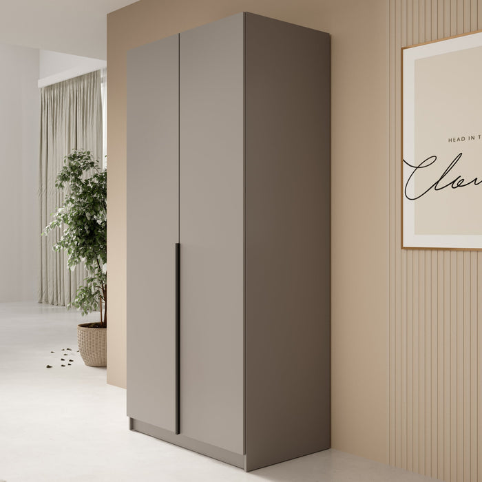 Meubella - Kledingkast Bruno - Beige - 100 cm