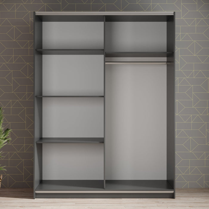 Meubella - Kledingkast Ganaro - Grijs - 150 cm