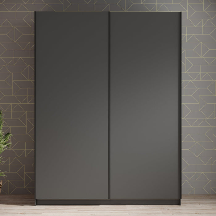 Meubella - Kledingkast Ganaro - Grijs - 150 cm