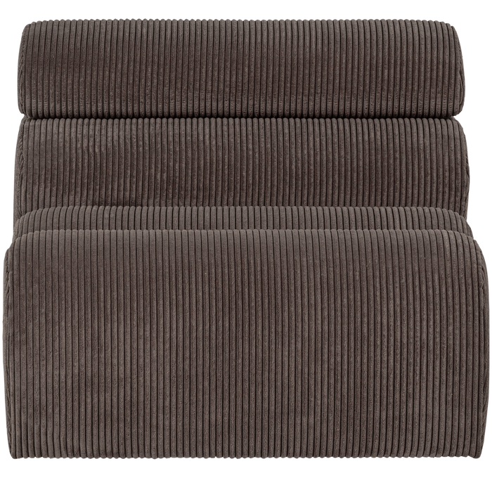 WOOOD Novi 1-Zits Element Bank - Ribstof - Grijsbruin - 86x82x113