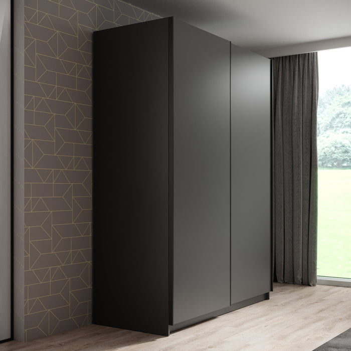 Meubella - Kledingkast Ganaro - Grijs - 150 cm