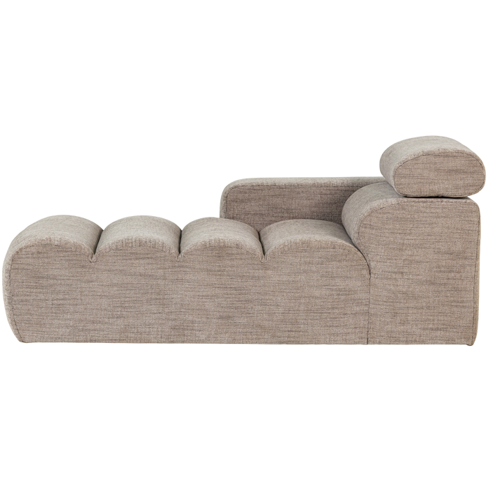 WOOOD Novi Chaise Longue Element Arm Links - PES - Naturel Melange