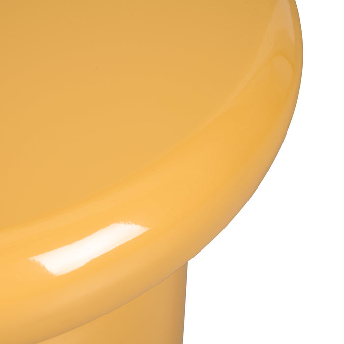 Bijzettafel Keulen - Geel|Oker - Metaal