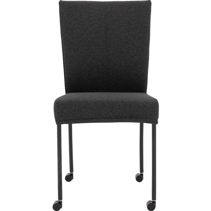 Goossens Eetkamerstoel Funk - Textiel zonder armleuning