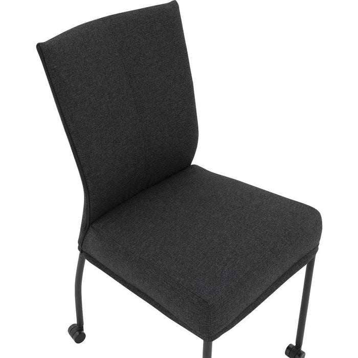 Goossens Eetkamerstoel Funk - Textiel zonder armleuning