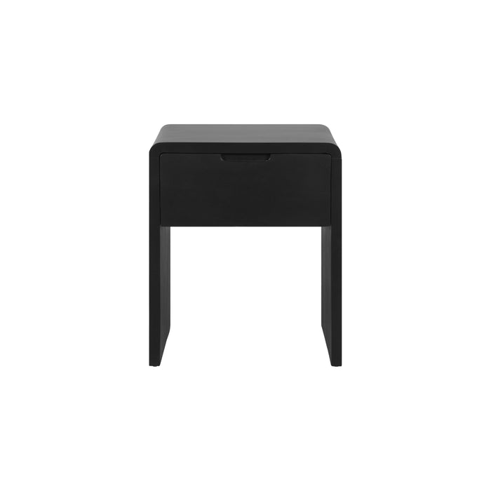 Nachtkastje Laros - Hout - Mango|Zwart - Mangohout