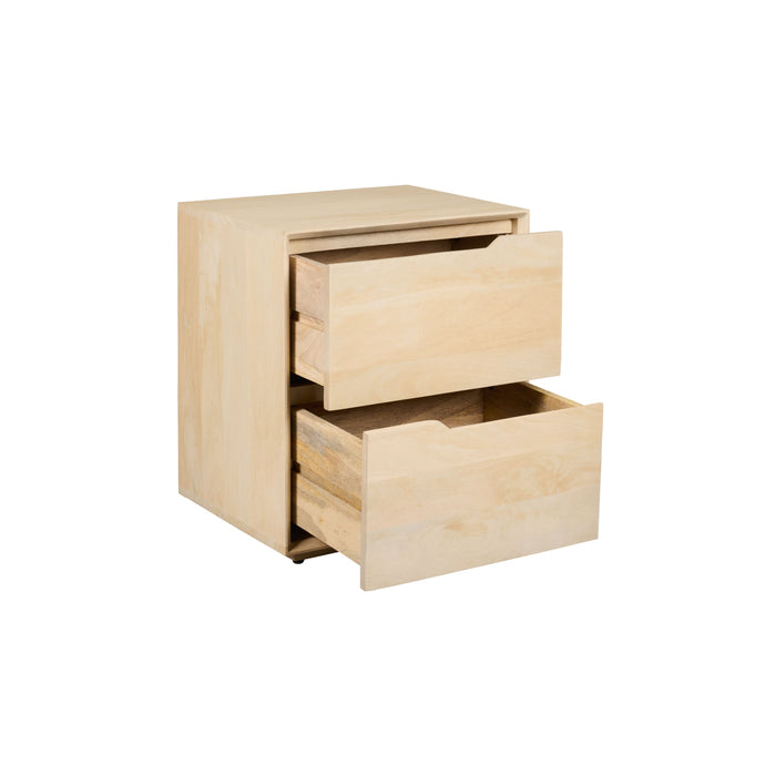 Nachtkastje Lottem - Hout - Mango|Bruin - Mangohout