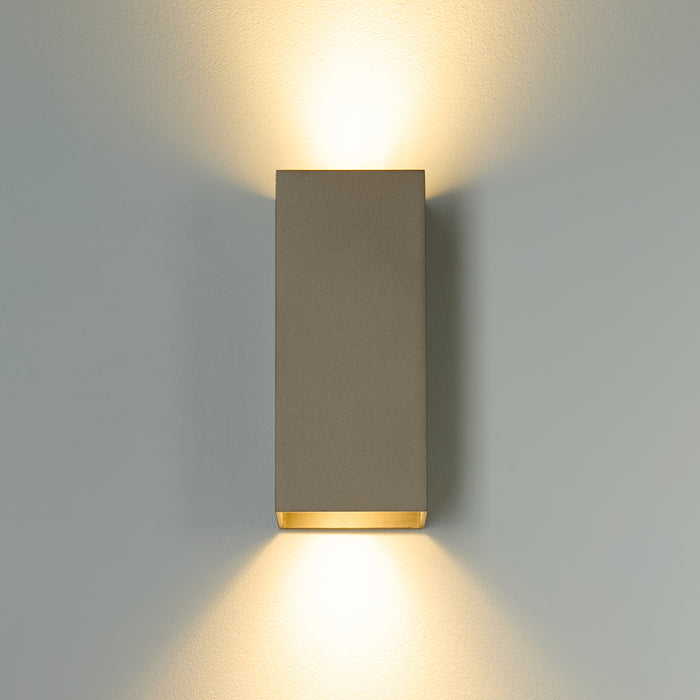 Searchlight Wall Wandlamp Vierkant - H 15,4 cm - Latte