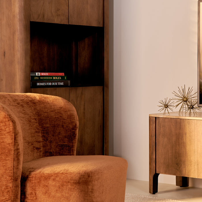 by fonQ Brato Wandkast met Marmeren Blad - Mangohout