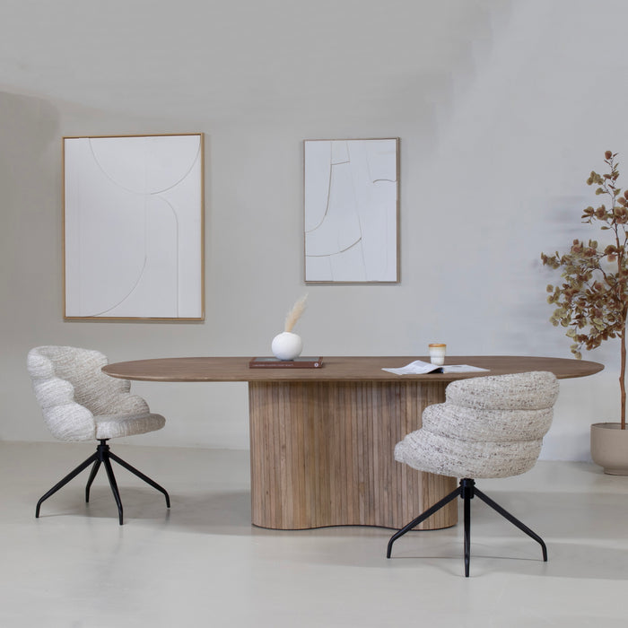 Giga Meubel - Eettafel Naturel Mangohout - 200x100x77cm - Ava