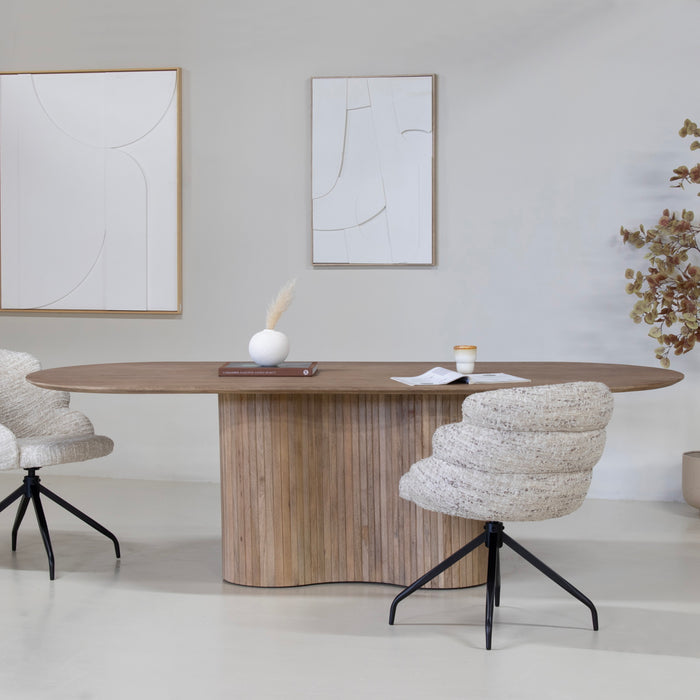 Giga Meubel - Eettafel Naturel Mangohout - 300x100x77cm - Ava