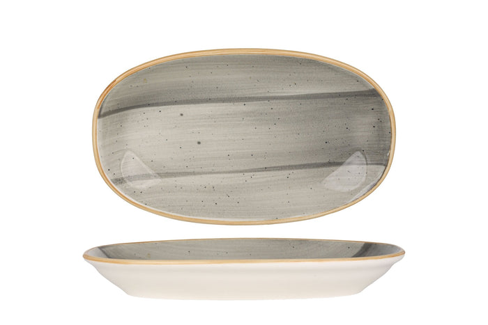 Bonna Serveerschaal - Aura Space - Porselein - 34x19 cm - set van 2