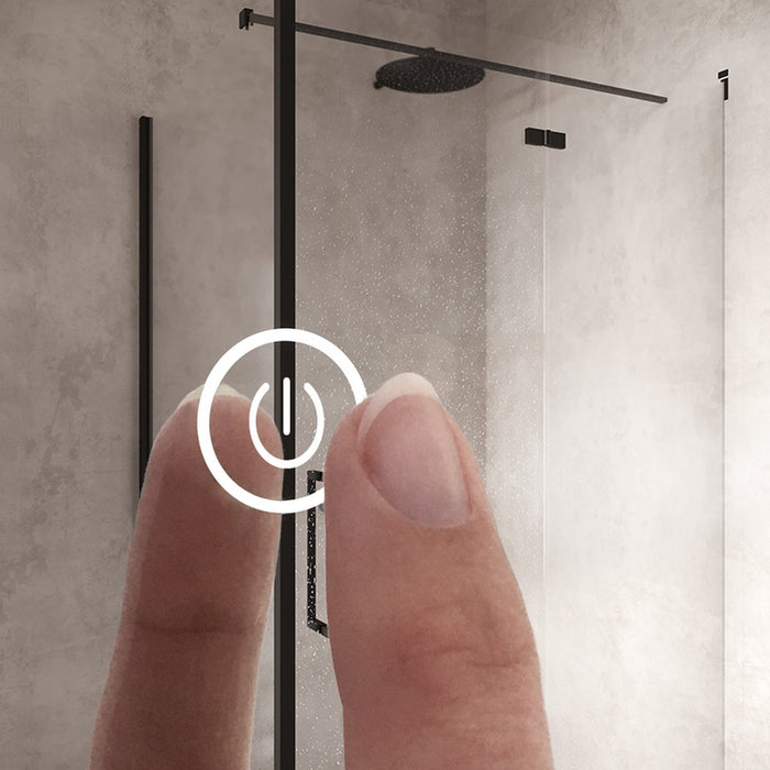 Badkamerspiegel Asymmetrisch - Organisch met Verlichting - 140 x 95 cm