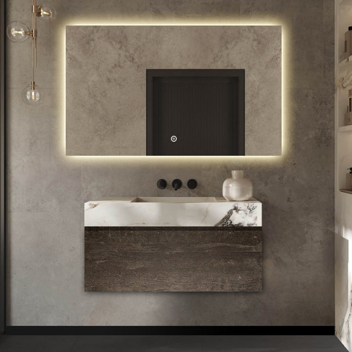 Vtw Living - Badkamerspiegel met Verlichting Spiegel - 160 x 80 cm