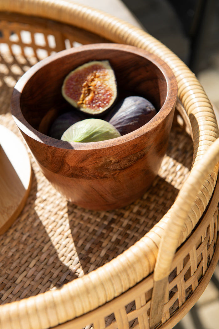 J-Line kom Kota Acacia - hout - naturel - large