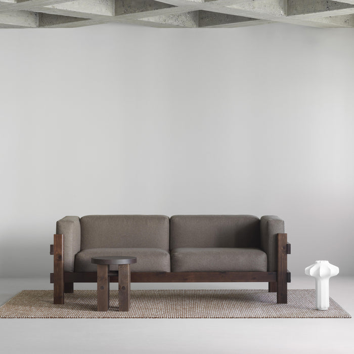 Normann Copenhagen Kube 3-zitsbank - Grijs / Donkerbruin